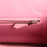 Hermes Birkin 25 Bubblegum Ostrich Boreal Palladium Hardware - Thumbnail View 9
