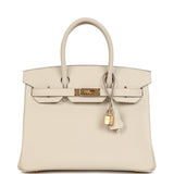Hermes Birkin 30 Craie Epsom Gold Hardware - Thumbnail View 1