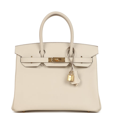 Hermes Birkin 30 Craie Epsom Gold Hardware
