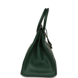 Vintage Hermes Birkin 35 Vert Anglais Ardennes Gold Hardware - Thumbnail View 3