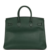 Vintage Hermes Birkin 35 Vert Anglais Ardennes Gold Hardware - Thumbnail View 4