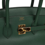 Vintage Hermes Birkin 35 Vert Anglais Ardennes Gold Hardware - Thumbnail View 7