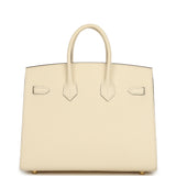 Hermes Birkin Sellier 25 Nata Epsom Gold Hardware - Thumbnail View 4