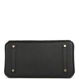 Hermes Birkin 30 Cote-a-Cote Tuffetage, Black Swift Permabrass Hardware - Thumbnail View 6