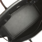 Hermes Birkin 30 Cote-a-Cote Tuffetage, Black Swift Permabrass Hardware - Thumbnail View 7