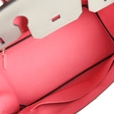 Hermes Special Order (HSS) Birkin 30 Gris Mouette, Rose Azalee Epsom Brushed Palladium Hardware - Thumbnail View 8
