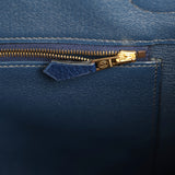Vintage Hermes Birkin 35 Bleu Marine Ardennes Gold Hardware - Thumbnail View 8