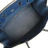 Vintage Hermes Birkin 35 Bleu Marine Ardennes Gold Hardware - Thumbnail View 9