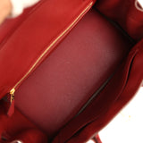 Pre-owned Hermes Birkin 30 Rouge Vif Jonathan Gold Hardware - Thumbnail View 8