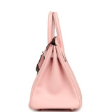 Hermes Special Order (HSS) Birkin 25 Rose Sakura Verso Swift Brushed Palladium Hardware - Thumbnail View 3