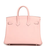 Hermes Special Order (HSS) Birkin 25 Rose Sakura Verso Swift Brushed Palladium Hardware - Thumbnail View 4