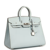 Hermes Birkin Sellier 25 Bleu Brume Epsom Palladium Hardware - Thumbnail View 2
