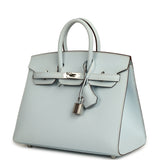 Hermes Birkin Sellier 25 Bleu Brume Epsom Palladium Hardware - Thumbnail View 5