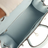 Hermes Birkin Sellier 25 Bleu Brume Epsom Palladium Hardware - Thumbnail View 9