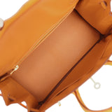 Hermes Birkin 25 Safran Ostrich Gold Hardware - Thumbnail View 9