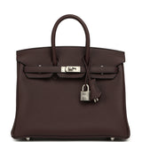 Hermes Special Order (HSS) Birkin 25 Rouge Sellier Verso Togo Brushed Palladium Hardware - Thumbnail View 1
