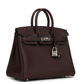 Hermes Special Order (HSS) Birkin 25 Rouge Sellier Verso Togo Brushed Palladium Hardware - Thumbnail View 2
