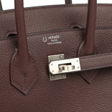 Hermes Special Order (HSS) Birkin 25 Rouge Sellier Verso Togo Brushed Palladium Hardware - Thumbnail View 7