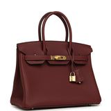 Hermes Birkin 30 Rouge H Togo Gold Hardware - Thumbnail View 2