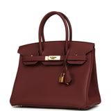 Hermes Birkin 30 Rouge H Togo Gold Hardware - Thumbnail View 5