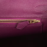Hermes Special Order (HSS) Birkin 30 Etoupe, Anemone Togo Brushed Gold Hardware - Thumbnail View 9