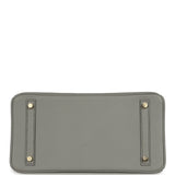 Pre-owned Hermes Special Order (HSS) Birkin 30 Gris Mouette Verso Epsom Gold Hardware - Thumbnail View 6