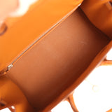Hermes Birkin Sellier 25 Gold Ostrich Palladium Hardware - Thumbnail View 9
