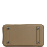 Hermes Birkin 25 Eclat Beige Marfa, Gris Pale Swift Palladium Hardware - Thumbnail View 6