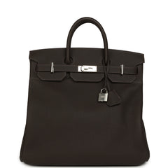 Hermes HAC Birkin 40 Bai Brun Togo Palladium Hardware
