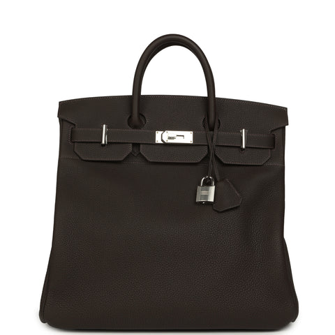 Hermes HAC Birkin 40 Bai Brun Togo Palladium Hardware