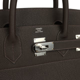 Hermes HAC Birkin 40 Bai Brun Togo Palladium Hardware - Thumbnail View 7