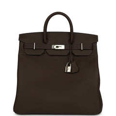 Pre-owned Hermes HAC Birkin 40 Ecorce Togo Palladium Hardware