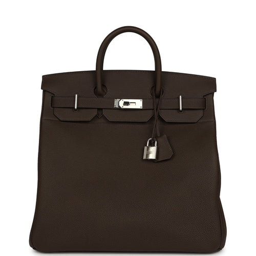 Pre-owned Hermes HAC Birkin 40 Ecorce Togo Palladium Hardware