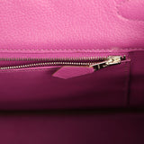 Pre-owned Hermes Special Order (HSS) Birkin 35 Lilac, Cyclamen Chevre Mysore Palladium Hardware - Thumbnail View 9