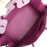 Pre-owned Hermes Special Order (HSS) Birkin 35 Lilac, Cyclamen Chevre Mysore Palladium Hardware - Thumbnail View 8