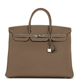 Hermes Birkin 40 Etoupe Togo Palladium Hardware - Thumbnail View 1