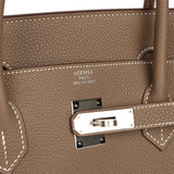 Hermes Birkin 40 Etoupe Togo Palladium Hardware - Thumbnail View 7