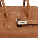 Pre-owned Hermes Birkin 35 Gold Togo Palladium Hardware - Thumbnail View 7