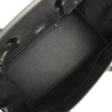 Hermes Birkin 30 Black Ostrich Palladium Hardware - Thumbnail View 8