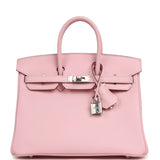 Hermes Birkin 25 Rose Sakura Swift Palladium Hardware - Thumbnail View 1