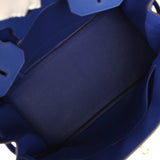 Pre-owned Hermes Birkin 35 Bleu Royal Togo Gold Hardware - Thumbnail View 9