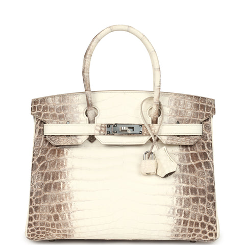 Hermes Birkin 30 Himalaya Niloticus Crocodile Palladium Hardware