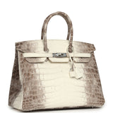 Hermes Birkin 35 Himalaya Niloticus Crocodile Palladium Hardware - Thumbnail View 2