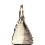 Hermes Birkin 35 Himalaya Niloticus Crocodile Palladium Hardware - Thumbnail View 3