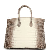 Hermes Birkin 35 Himalaya Niloticus Crocodile Palladium Hardware - Thumbnail View 4