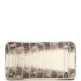 Hermes Birkin 35 Himalaya Niloticus Crocodile Palladium Hardware - Thumbnail View 6