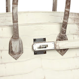 Hermes Birkin 35 Himalaya Niloticus Crocodile Palladium Hardware - Thumbnail View 7