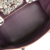 Custom Leopard Swarovski Crystal Hermes Birkin 30 Raisin Togo Gold Hardware - Thumbnail View 8