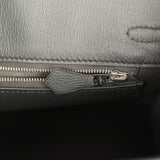 Pre-owned Hermes Birkin 25 Plomb Matte Niloticus Crocodile Palladium Hardware - Thumbnail View 9
