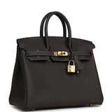 Hermes Birkin 25 Bai Brun Togo Gold Hardware - Thumbnail View 2
